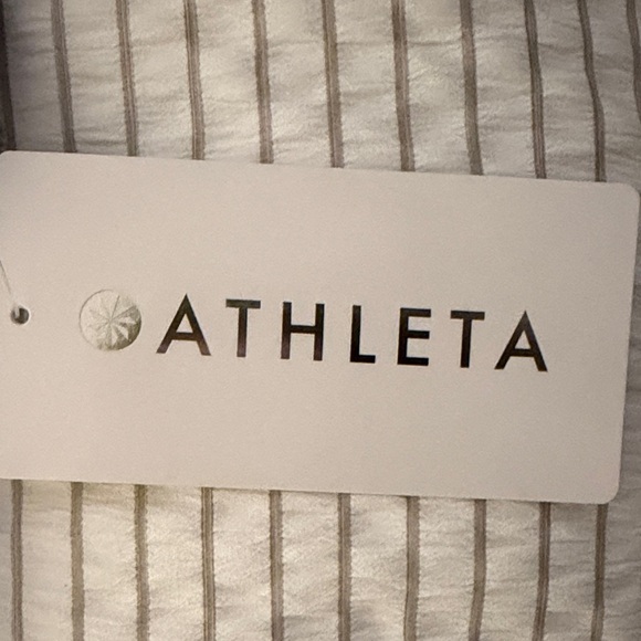 Athleta Fleece Hybrid Green and Cream Teddy Jacket - Picture 3 of 6